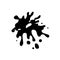 Ink blot black or spray chaotic. Cute Vector illustration isolated variable figures. Dirt Eps 10. Made with love for your design.