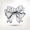 Ink drawn bow for gift design