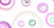 Ink Drawn Round Texture. Pink Decorative Circles