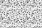 Ink polka dot pattern. Abstract black splats background, random rough small dots, irregular grunge spots for print, fabric