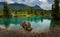 Ink Pots, Banff Alberta. Rain-kissed landscapes come alive in a dance of colors. Verdant meadows and crystal-clear pools blend