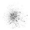 Ink splash pattern. Ink splatter on white background, vector illustration.