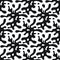 Ink stain seamless pattern. Splashing pattern. Black and white abstract background with inkblots.