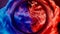 Ink water swirl astrology horoscope blue red paint