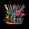 Inked Elegance: Collection of Uniquely Designed Tattoo Brushes and Applicators