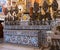 The inlaid majolica altar of the church of the Certosa of San Lorenzo, in Padula, Italy