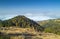 Inland Gran Canaria, view over the tree tops towards cloud cover