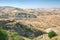 Inland landscape of Sicily in summer day, Sicily island Italy