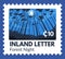 Inland letter forest night with full moon postmark