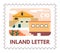 Inland letter, mail service delivery postmark