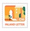 Inland letter, postal card for envelope marks