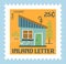 Inland letter, town country postmarks mailing