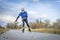 Inline skating on Poudre River Trail