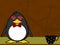 Inlove hipster penguin baby cartoon expression background