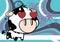 Inlove little big head cow expression background