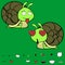 Inlove Little snail cartoon expressions set