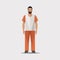 inmate vector flat minimalistic asset isolated illustration