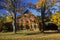 Inn and Hotel along Scenic Route 100 in Autumn in Ludlow, VT