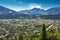 Inn Valley with Innsbruck city, Austria