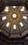 Inner central part of the large dome at the Kunst Museum in Vienna, octagonal in shape with eight windows.