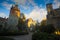 Inner courtyard of Castle Vajdahunyad in Budapest