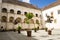 Inner courtyard of the Fagaras medieval fortress, Transylvania, Romania