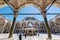 The inner courtyard of the Fatih Mosque (Conqueror\'s Mosque) in