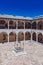 Inner courtyard of the Friary of Saint Francis, in Assisi, Italy