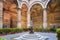 Inner courtyard of Palazzo Vecchio in Florence, Italy