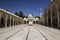 Inner courtyard and sadivan fountain for ablutions, Mevlidi Halil Mosque in Sanliurfa, Turkey