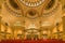 Inner courtyard of Sharjah Grand Mosque, minaret of the largest mosque in Sharjah, United Arab Emirates