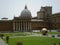 Inner gardens of the Vatican Palace on a summer day.
