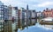 Inner Harbor Old City Reflection Amsterdam Holland Netherlands