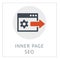 Inner page SEO Simpel Logo Icon Vector Ilustration