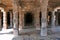 Inner pillars depicting mythological stories, agra-mandapa, Airavatesvara Temple, Darasuram, Tamil Nadu