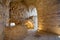 Inner room in in medieval Ajlun Castle, Jordan