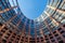 Inner round well-yard of the European Parliament in Strasbourg