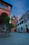 Inner square of Heidelberg castle during evening