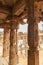 The Inner view of Ineriors and ceilings of Vittala or Vitthala Temple in Hampi, Karnataka state, India