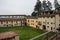 Inner yard of Medici Fortress of Santa Barbara. Pistoia. Tuscany. Italy.