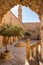 Inner yard of the Mor Hananyo Monastery in Mardin, Eastern Turkey