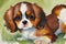 Innocence in Watercolor - Baby Cavalier King Charles