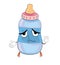 Innocent baby bottle cartoon