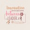 Innovation distinguishes between leader ang follower business quotes