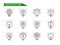 Innovation Icons Set For Mobile Concepts and Web Apps.