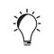 Innovation line icon. Light bulb and cog inside. Premium quality graphic design element. Modern sign
