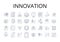 Innovation line icons collection. Creativity, Ingenuity, Originality, Novelty, Progression, Advancement, Modernization