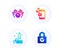 Innovation, Safe time and Communication icons set. Password encryption sign. Vector