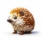 Innovative 3d Pixelated Hedgehog Cartoon With Realistic Spikes