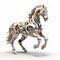 Innovative 3d Rendering Of Mechanical Horse In Signe Vilstrup Style